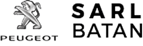 Peugeot SARL BATAN : Votre Concessionnaire Automobile Logo Peugeot avec le lion emblématique et l'inscription SARL BATAN en noir et blanc.